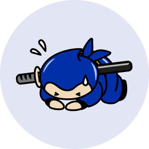 謝っているイラスト